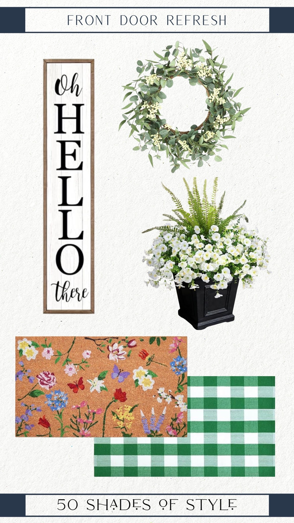 wreath, porch sign, porch flowers, door mat, front porch rug, spring decor

#LTKHome #LTKSeasonal