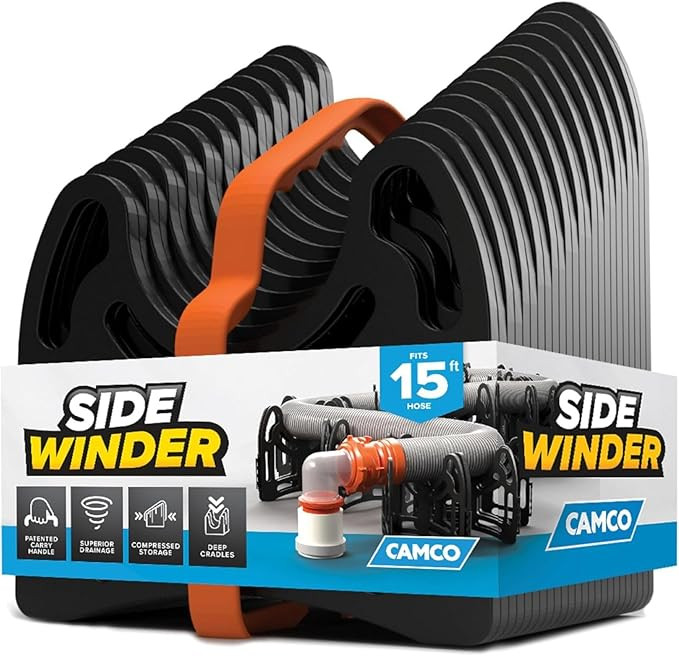 Camco Sidewinder 15-Ft RV Sewer Hose Support - Features Flexible Telescoping Design for Avoiding ... | Amazon (US)