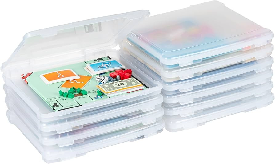 IRIS USA Board Game Storage Containers, 10-Pack |Made in USA| Organizers with Built-In Handle & S... | Amazon (US)