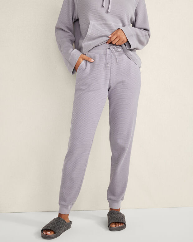 Garment-Dyed Organic Cotton Waffle Knit Joggers | Talbots