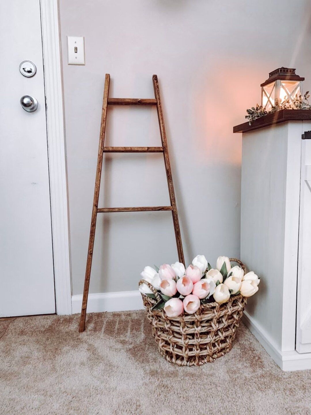 Blanket ladder | Rustic Decor | Quilt Storage | Housewarming Gift | Tapered Blanket Ladder | Blan... | Etsy (US)