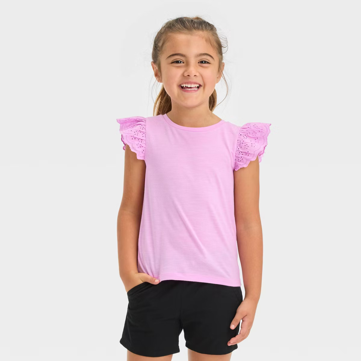 Toddler Girls' Eyelet Top - Cat & Jack™ | Target
