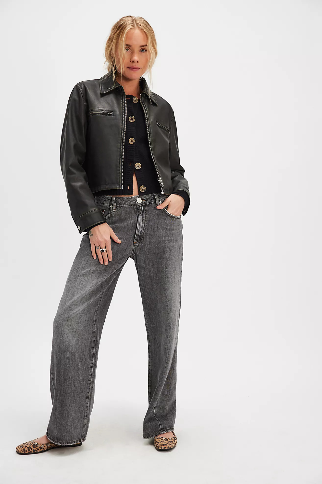 OneTeaspoon Jackson Mid-Waist Wide-Leg Jeans | Free People (Global - UK&FR Excluded)