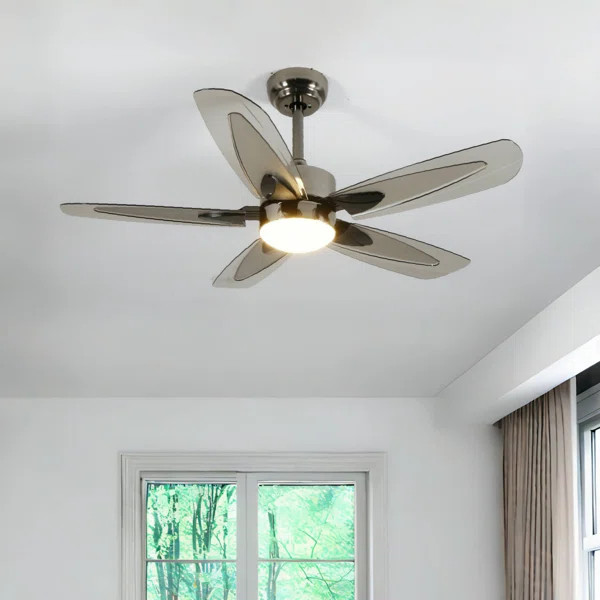 42" Jelecia Ceiling Fan with Remote Control and Dimmable LED Light | Wayfair North America