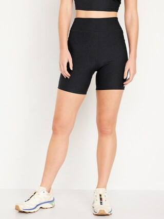Extra High-Waisted Cloud+ Biker Shorts -- 6-inch inseam | Old Navy (US)