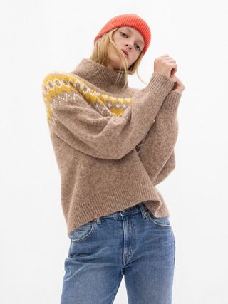 Fair Isle Funnelneck Sweater | Gap (US)