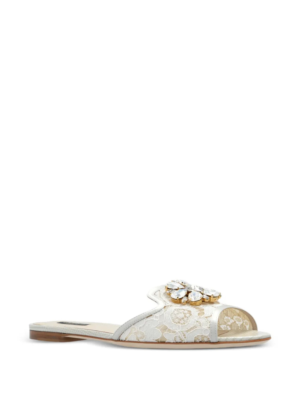 lace Rainbow slides with brooch detailing | Farfetch Global