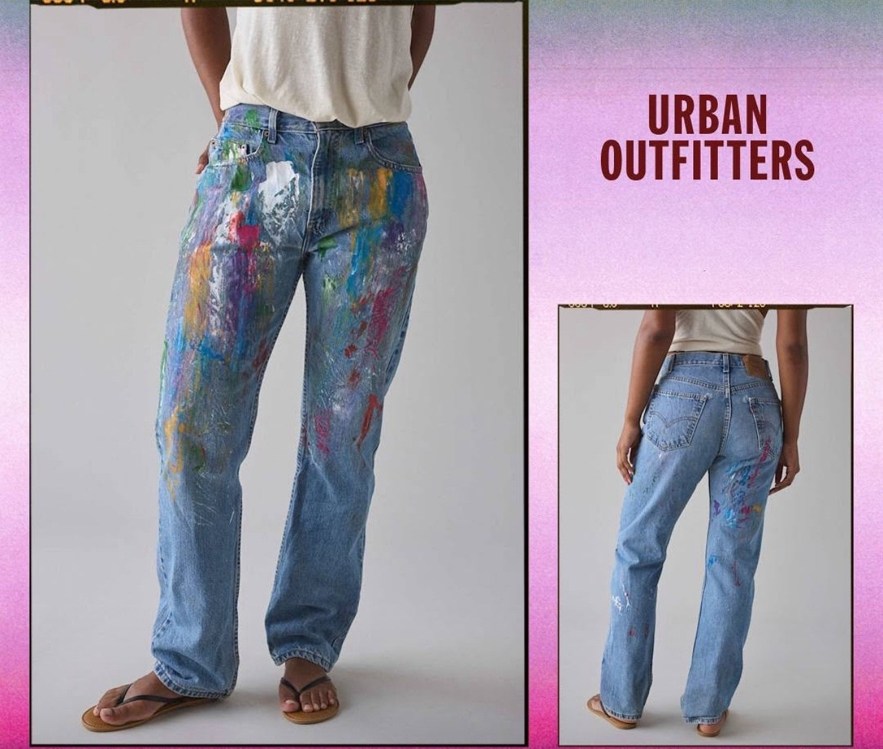 ReMADE by UO Paint Splatter Loose Levi’s® Jean