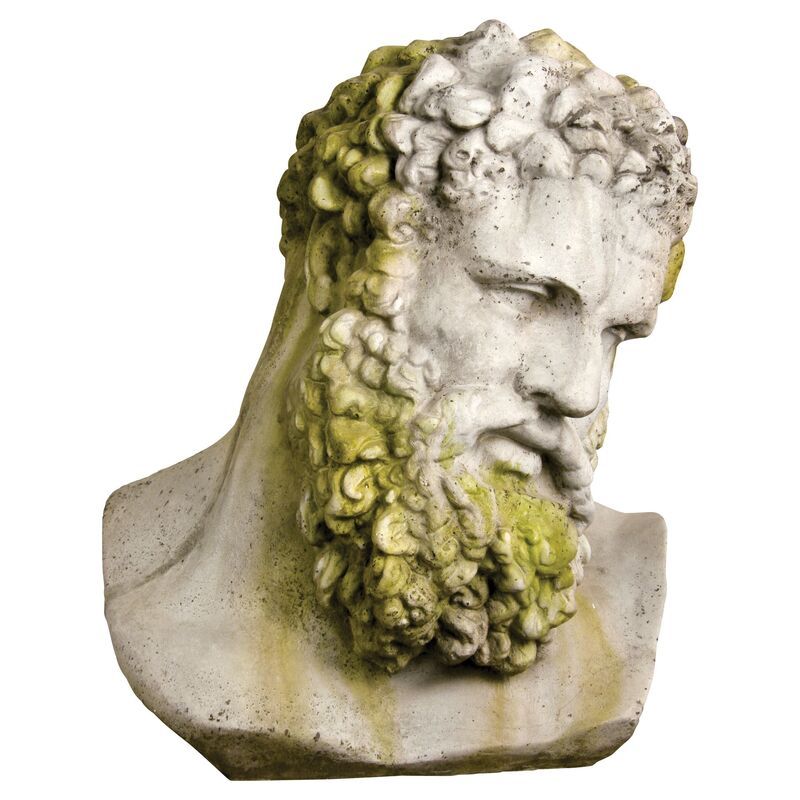 Hercules Bust, White Moss | One Kings Lane