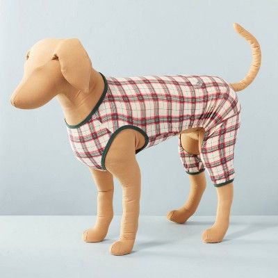 Holiday Plaid Pet PJ Red/Green - Hearth & Hand™ with Magnolia | Target