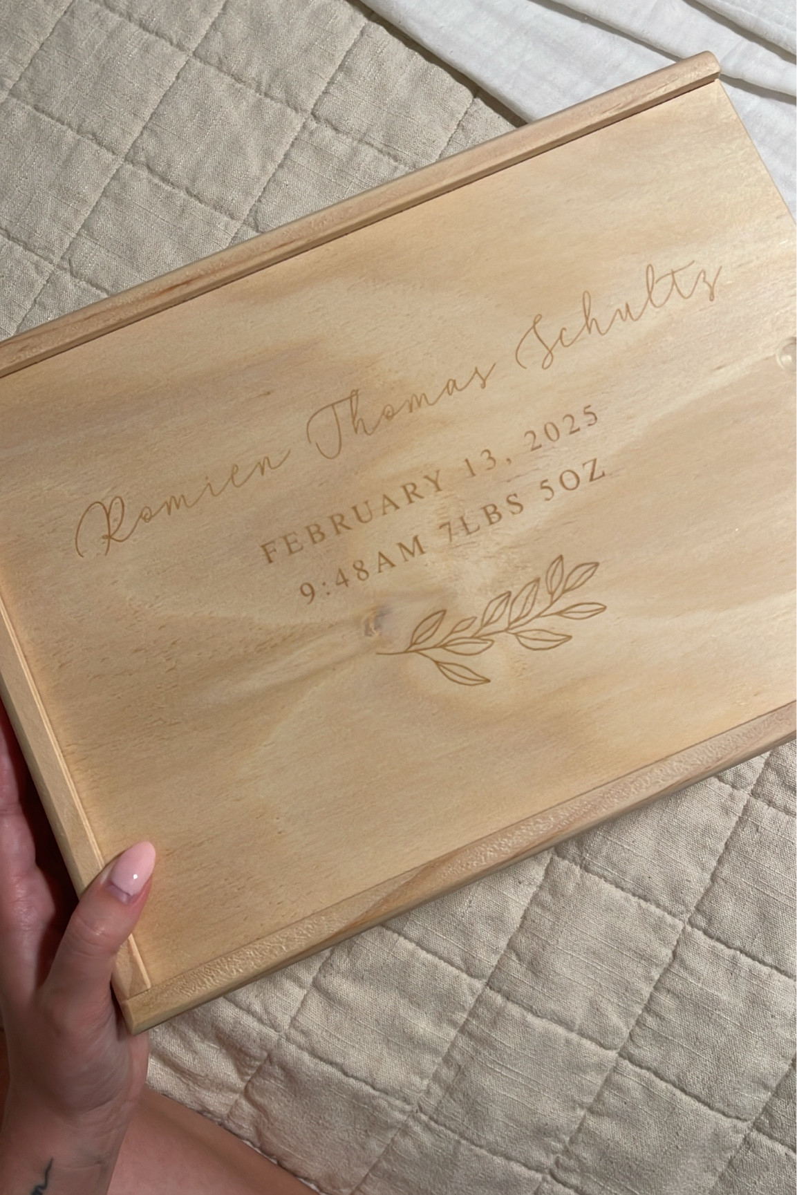 Baby keepsake box 🥺 such a good gift idea