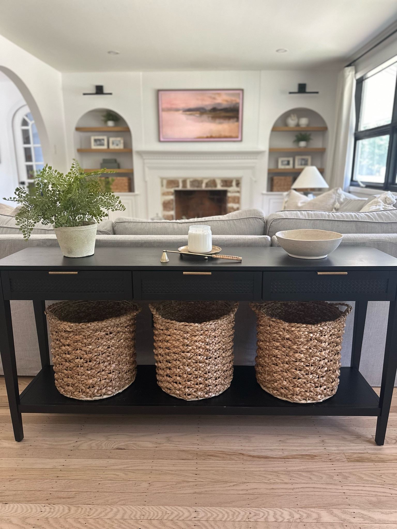 Grabbed the perfect size baskets for our new console table this morning & got a price adjustment for the table since we just bought last week! Target Circle Week 🎯 

#LTKHome #LTKSummerSales #LTKSaleAlert