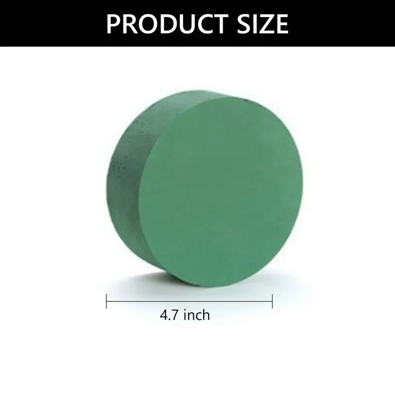 Tripumer 6 Pcs Round Floral Foam Blocks Floral Craft Wet Foam 4.7 inch Round Flower Foam Brick Fl... | Walmart (US)
