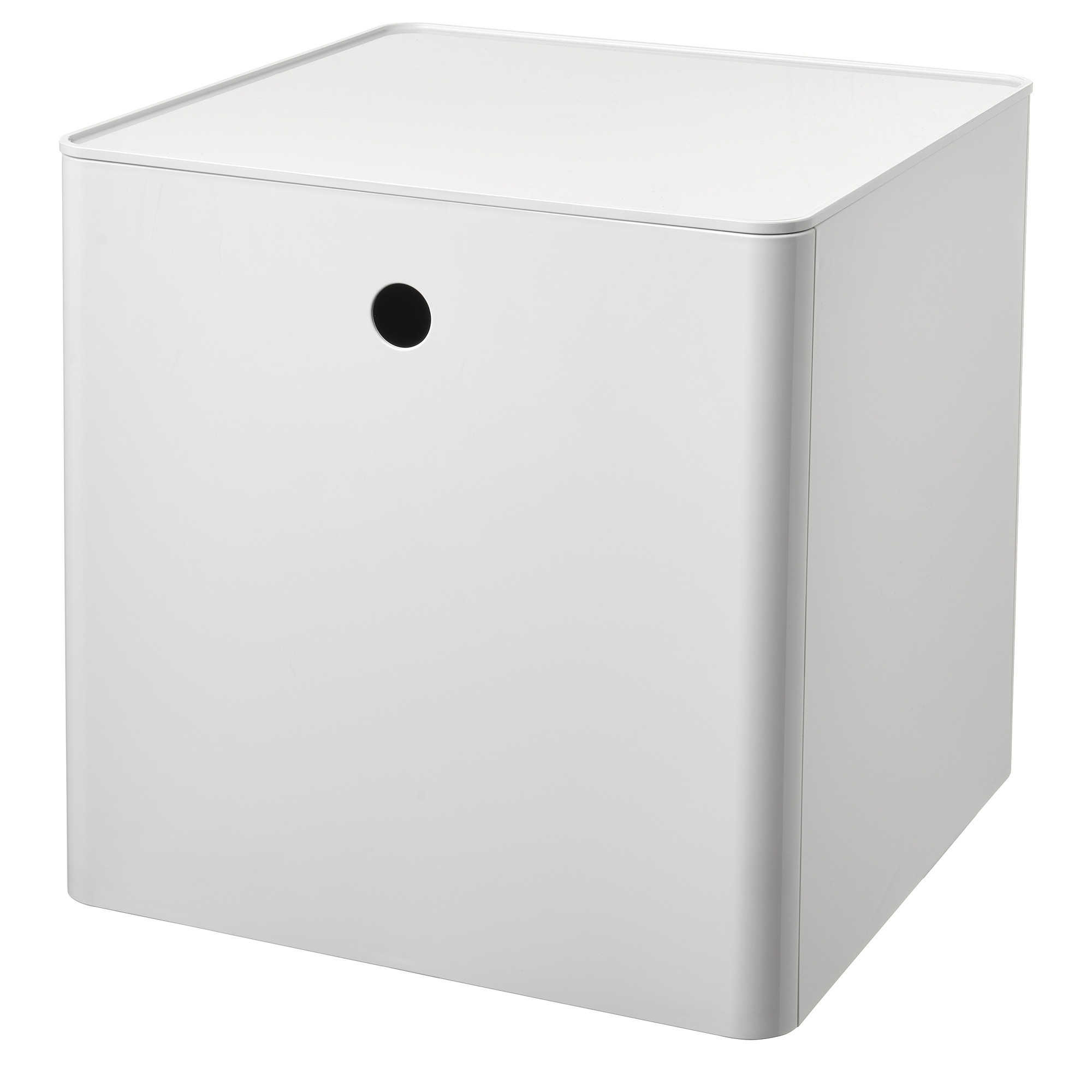 KUGGIS Storage box with lid, white, 12 ½x12 ½x12 ½ " | IKEA US