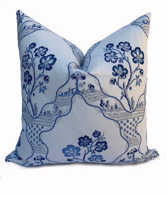 Schumacher Marella Delft Cushion Cover Pillow Cover Double | Etsy | Etsy (US)
