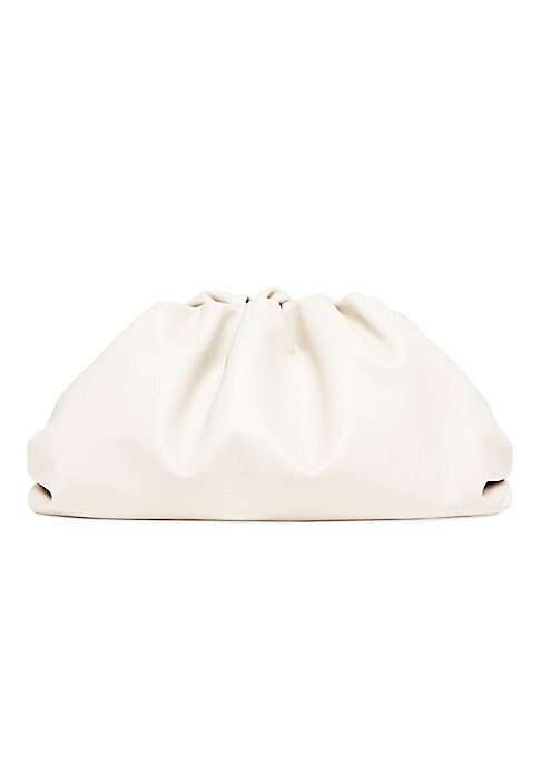 Bottega Veneta Women's Large The Pouch Leather Clutch - Mist | Saks Fifth Avenue