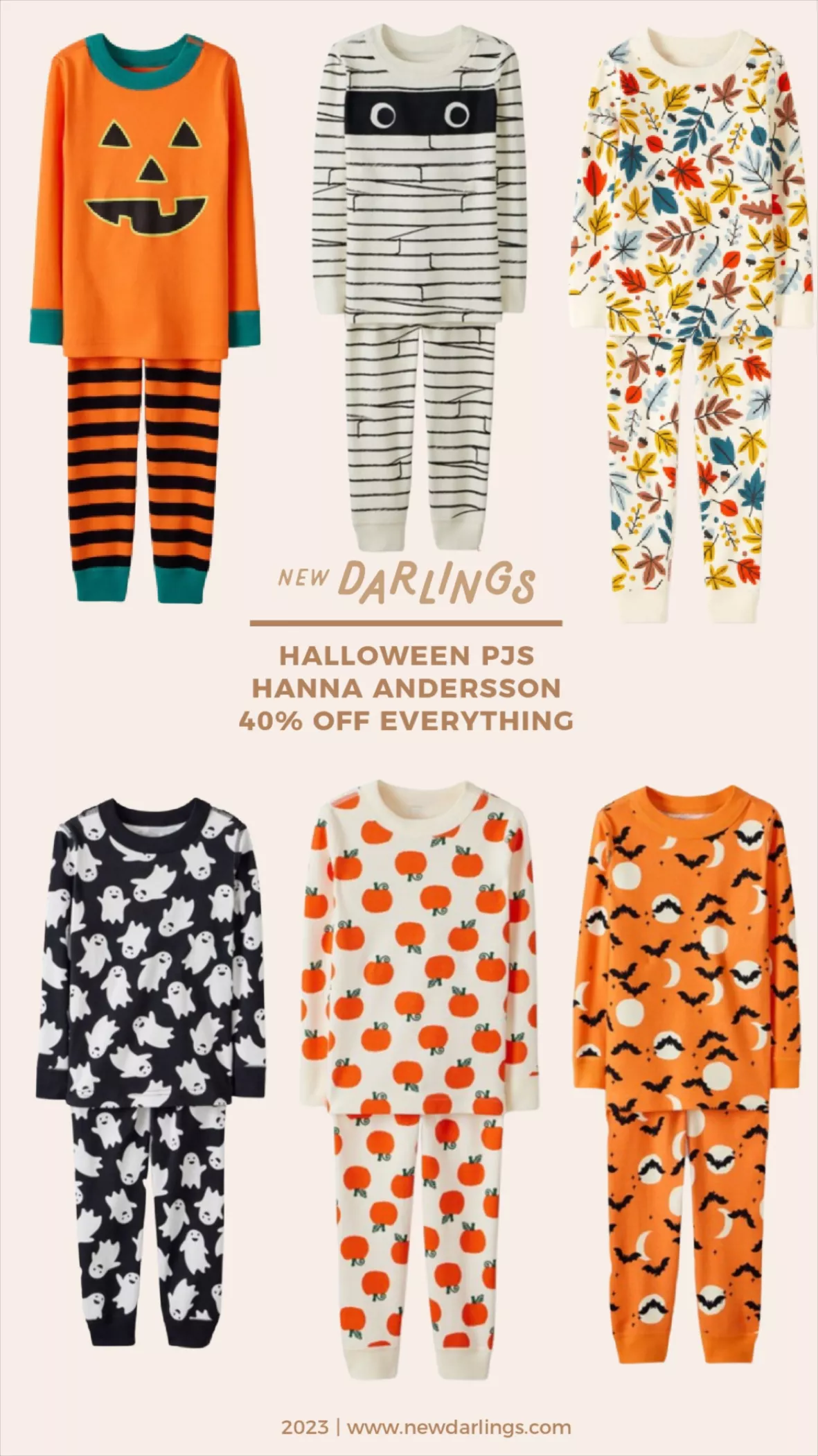 Halloween Long John Pajama Set