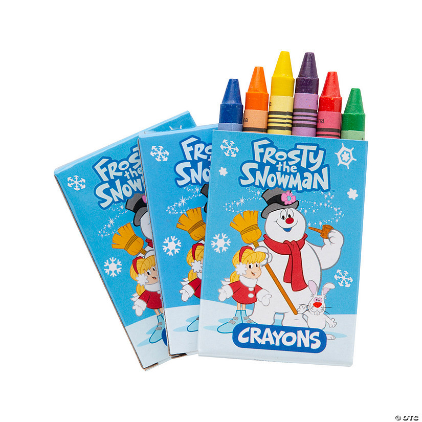 6-Color Frosty the Snowman™ Crayons - 24 Boxes | Oriental Trading Company