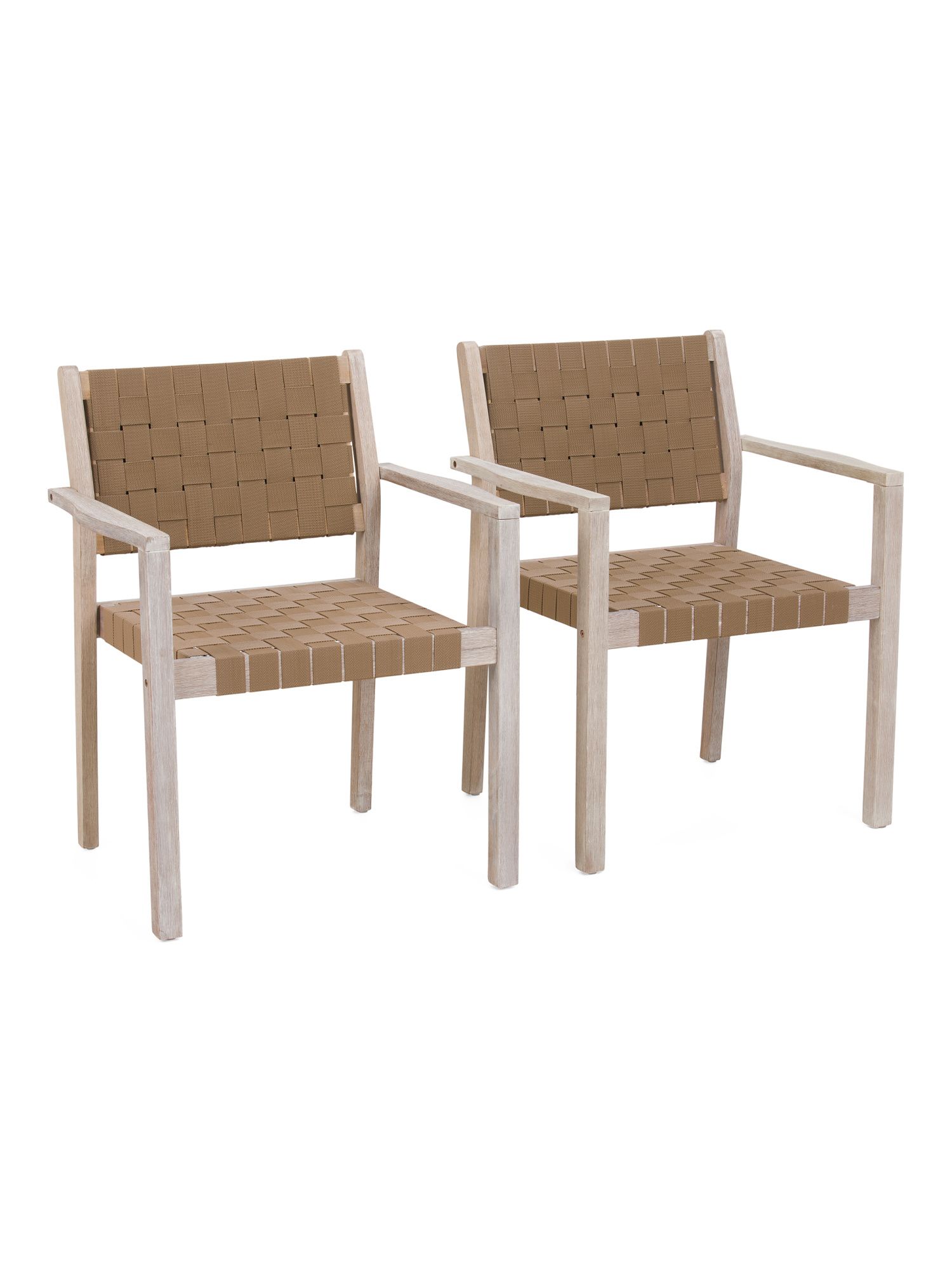Set Of 2 Outdoor Woven Dining Chairs | TJ Maxx