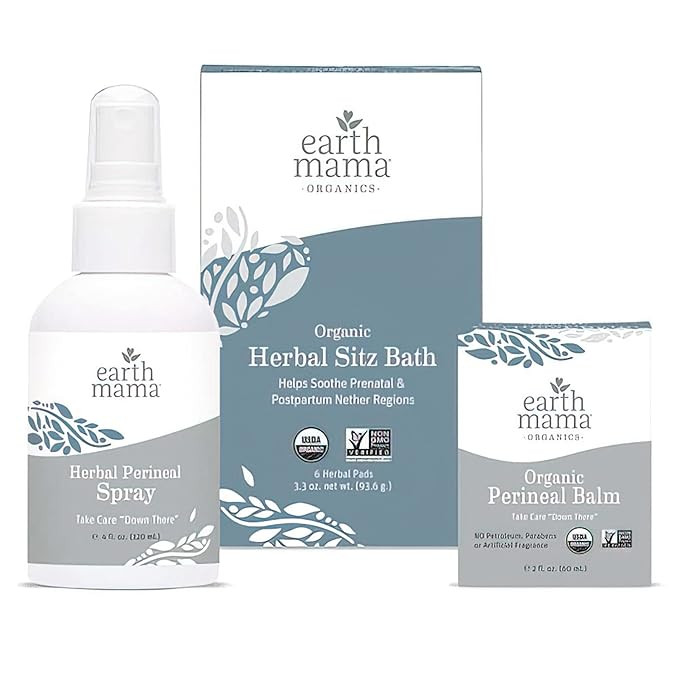 Amazon.com : Earth Mama Postpartum Recovery Kit, Take Care Down There® Trifecta with Organic Per... | Amazon (US)