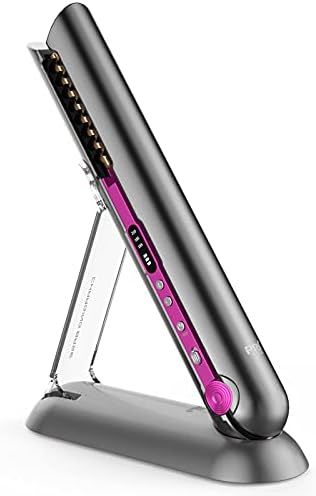 PRITECH Cordless Flat Iron Cordless Hair Straightener Travel Flat Iron Portable Size USB-C Rechargea | Amazon (US)