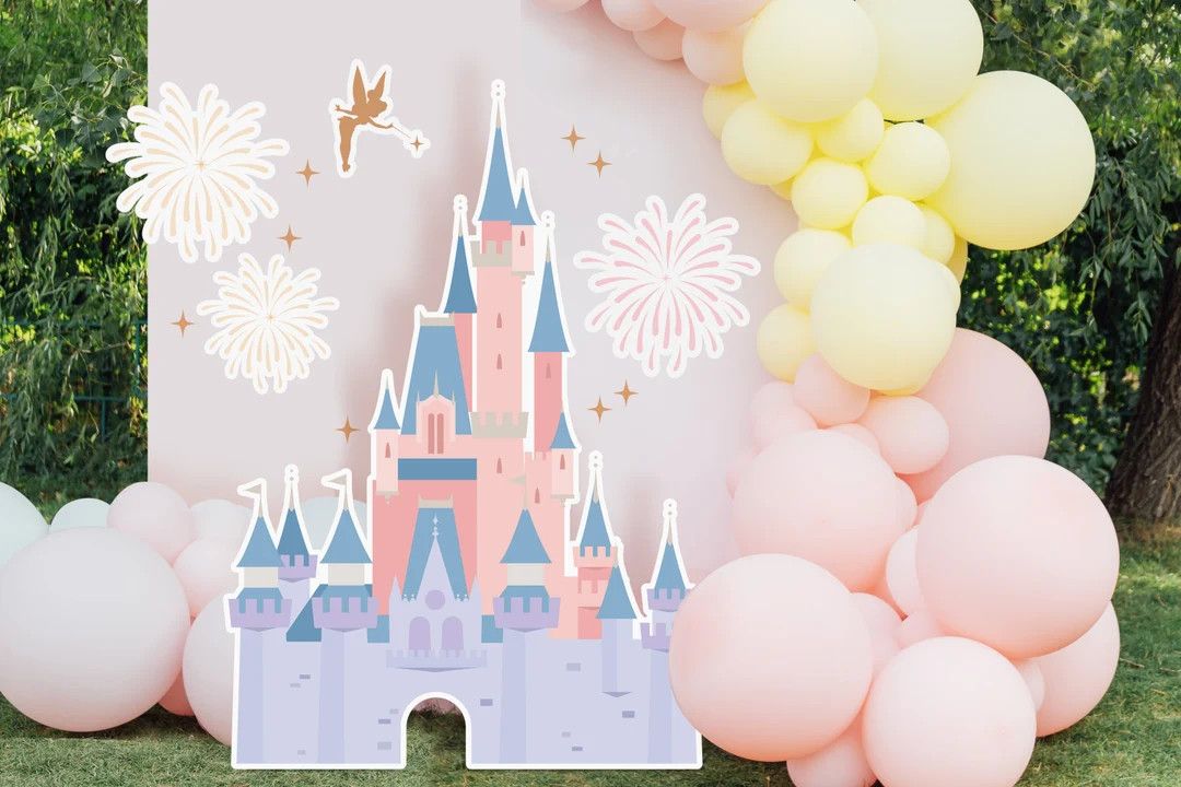 Printable Disneyland Castle Cutout, Disneyland Baby Shower Stand up Prop, Sleeping Beauty Castle,... | Etsy (US)