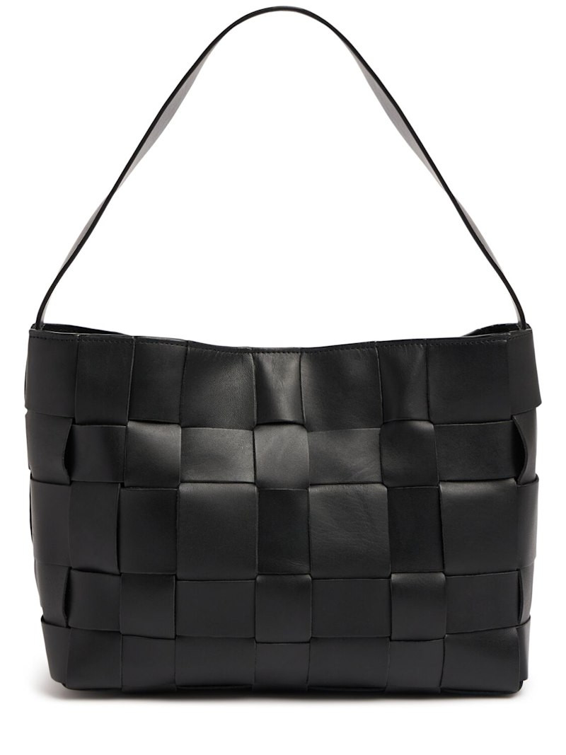 Mini Woven leather shoulder bag | Luisaviaroma