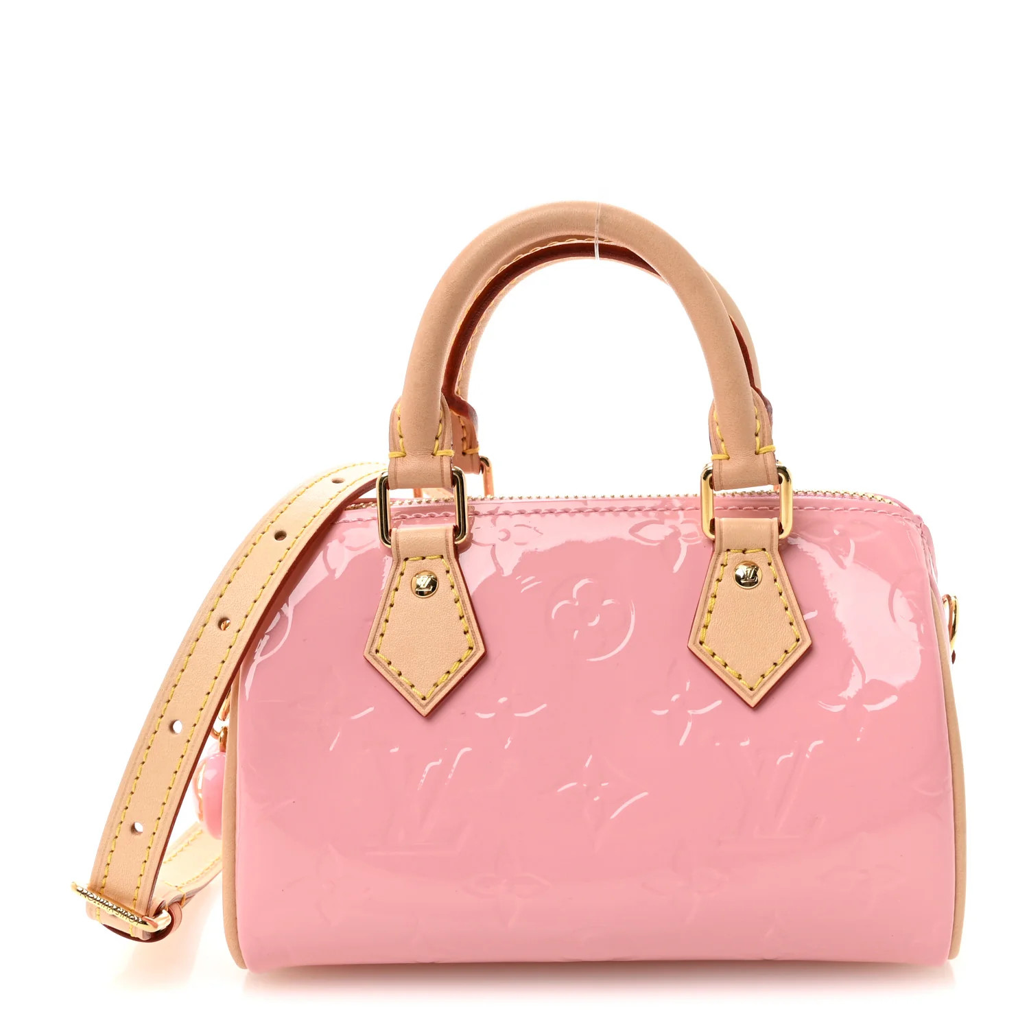 Louis Vuitton Vernis Monogram Nano Speedy Mochi Pink 1883508 | FASHIONPHILE (US)