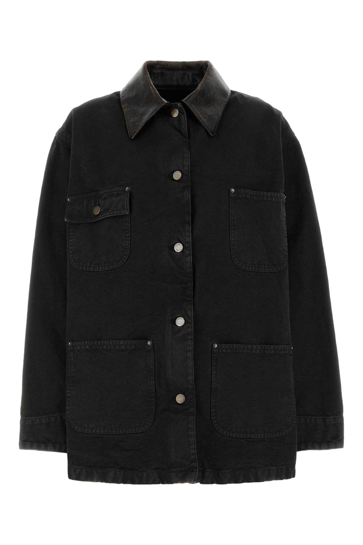 Prada Black Denim Jacket | Italist.com US
