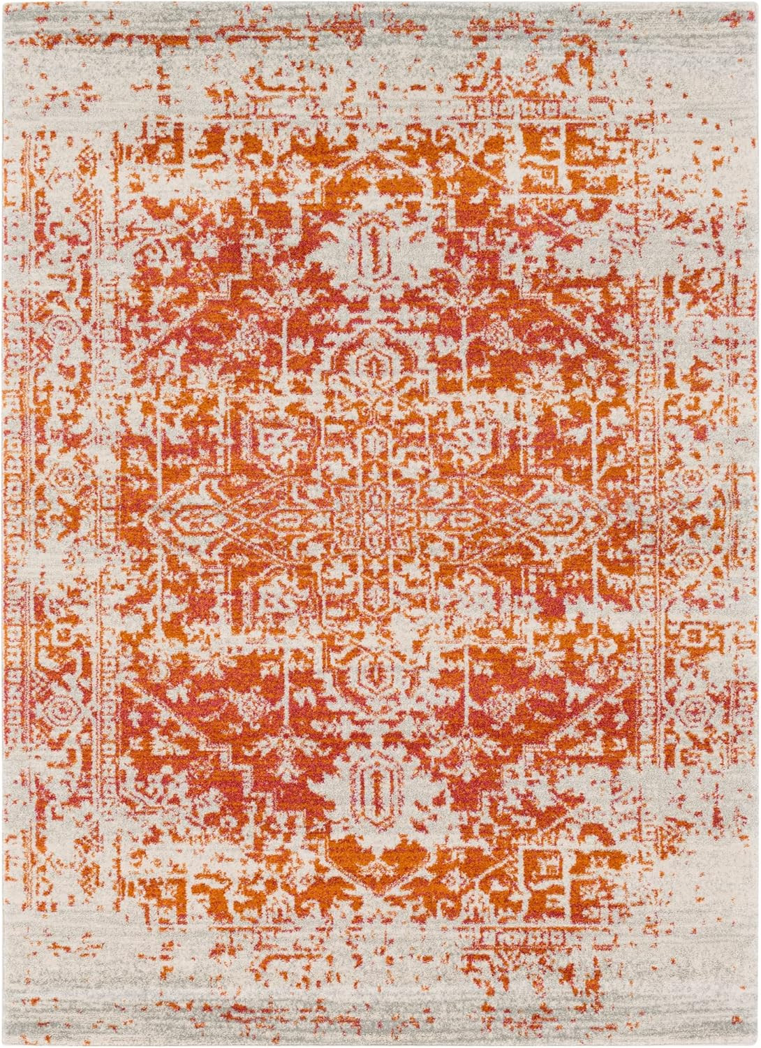 ARTISTIC WEAVERS Janine Vintage Medallion Area Rug 5 ft 3 in x 7 ft 3 in, Burnt Orange | Amazon (US)