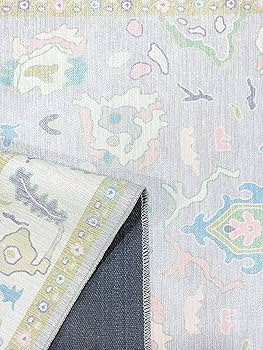 Modern Oushak Rug, Vintage Turkish Lavender Oriental Antique Inspired Washable Area Rugs, Luxury ... | Amazon (US)