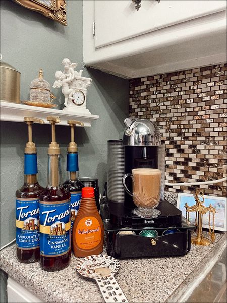 Sugar free coffee station! All the perfect syrups and things for amazing coffee at home!! 

#LTKCyberweek #LTKSeasonal #LTKHoliday