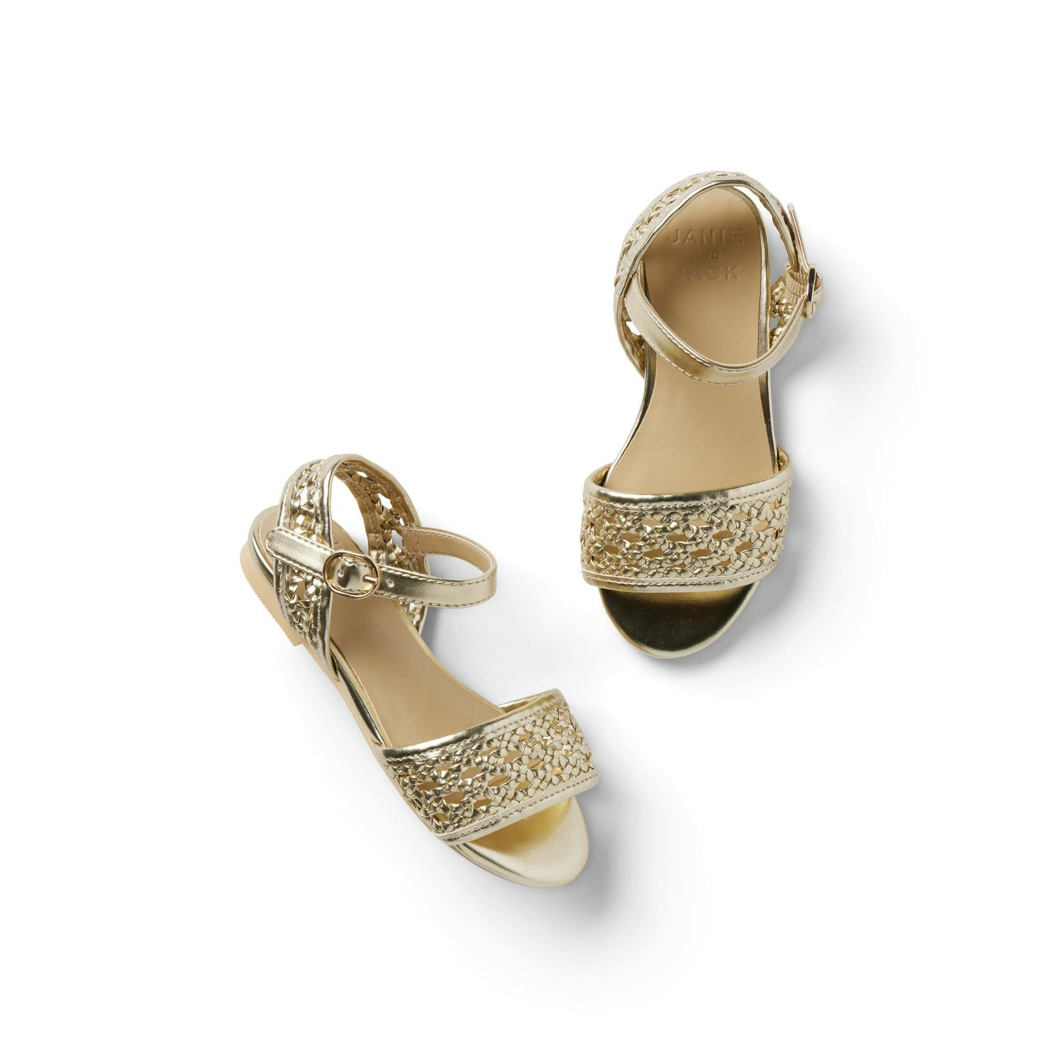 Metallic Woven Sandal | Janie and Jack