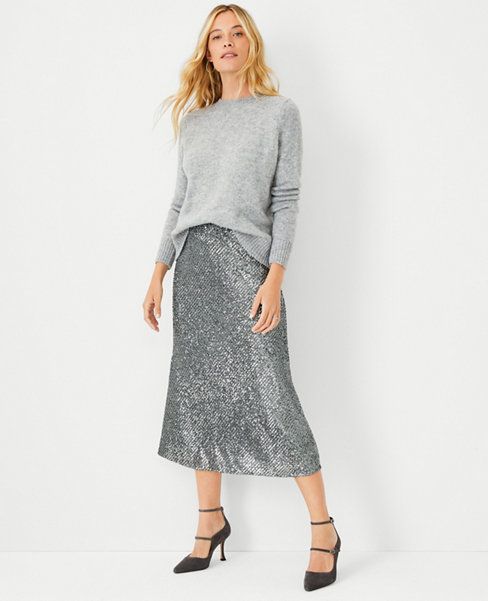 Sequin Slip Skirt | Ann Taylor (US)