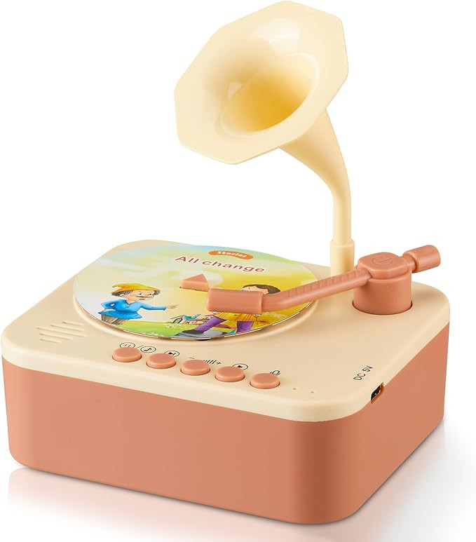 Toddler Gramophone Musical Toys - Player Audio Books for Kids, 99 Cards Stories Songs Phonograph ... | Amazon (US)