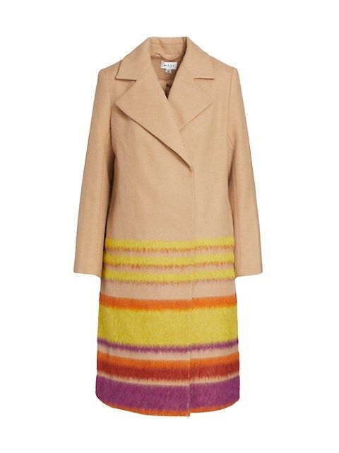 Rosie Striped Wool Coat | Saks Fifth Avenue