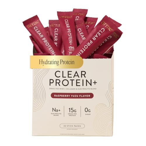Clear Protein Powder, 15g Collagen & Whey with Electrolytes, 20 Packets | Amazon (US)