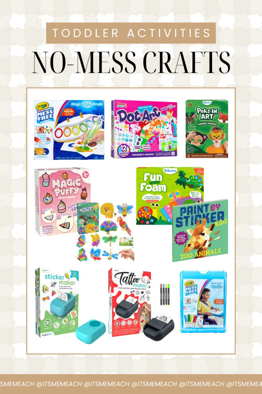 If you’re looking for gifts that keep little hands busy without creating a giant mess, these no-mess craft kits are truly a lifesaver. These are great for toddler and preschool aged kids, they get all the fun of creating, painting, and decorating, while I get the peace of knowing cleanup is basically zero. Perfect for quiet time, independent play, or keeping them busy while you cook or wrap gifts. Total mom win! 

 #LTKGiftGuide #LTKHoliday #LTKKids