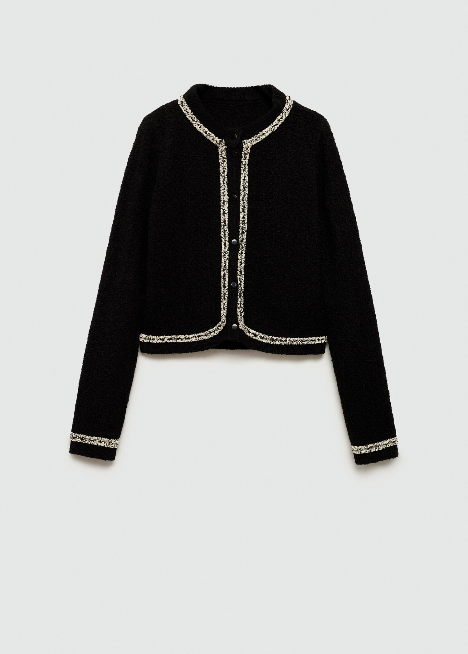 Bicolour tweed jacket | MANGO (UK)
