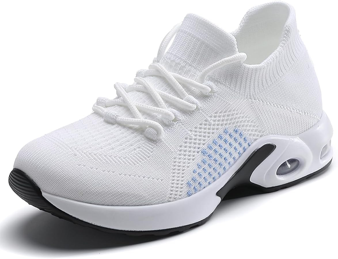 Womens Walking Shoes - Sock Sneakers Knit Upper Non Slip Shoes Breathable Lightweight Mesh Platfo... | Amazon (US)