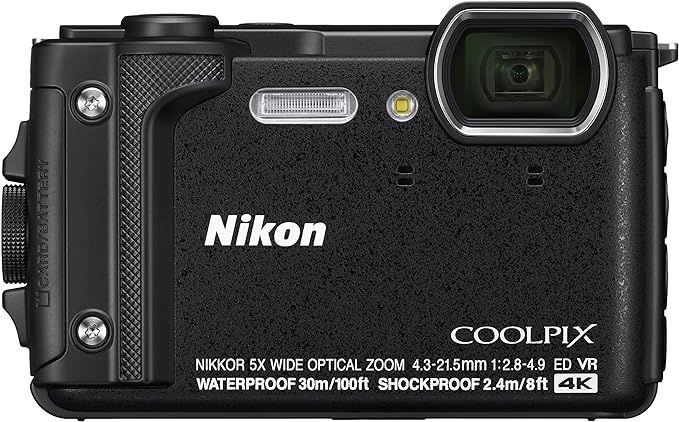 Nikon W300 Waterproof Underwater Digital Camera with TFT LCD, 3", Black (26523) | Amazon (US)