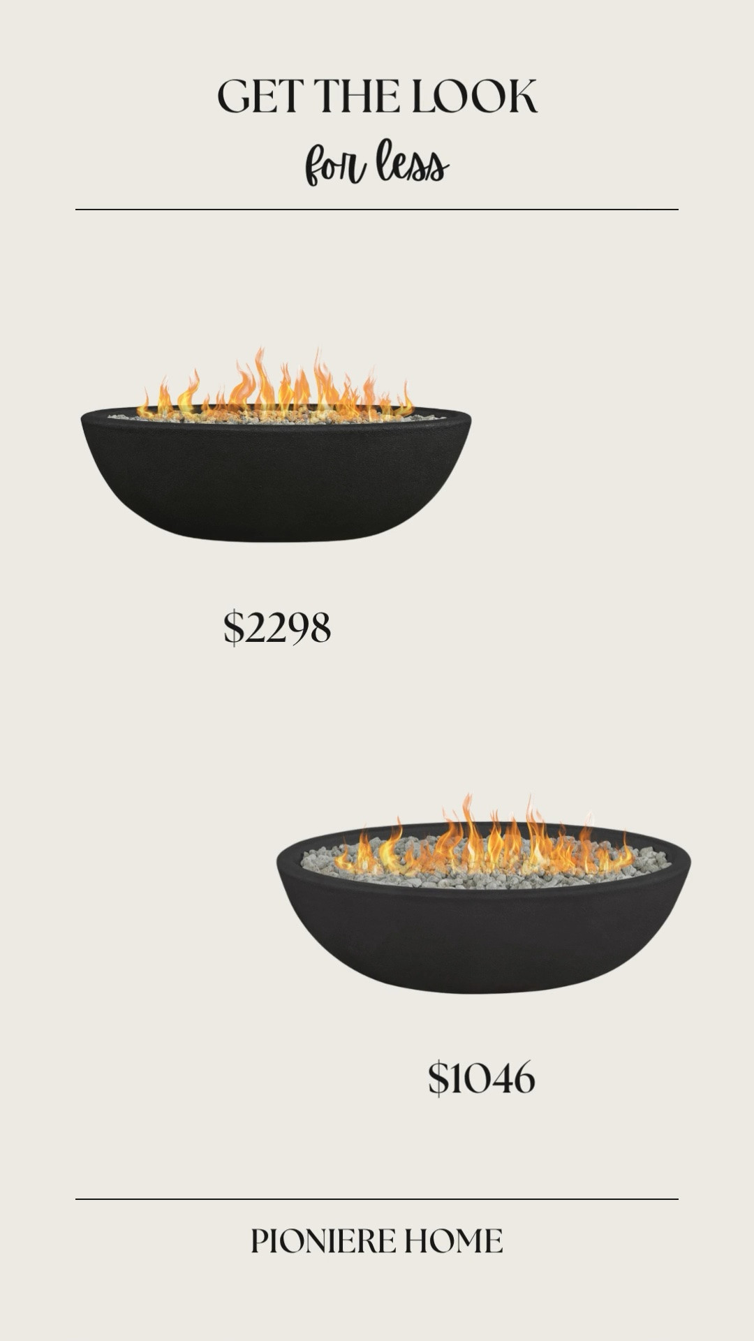 Get the look for less concrete firepit, oval firepit, large outdoor firepit, designer look for less

#LTKSeasonal #LTKHome #LTKSaleAlert