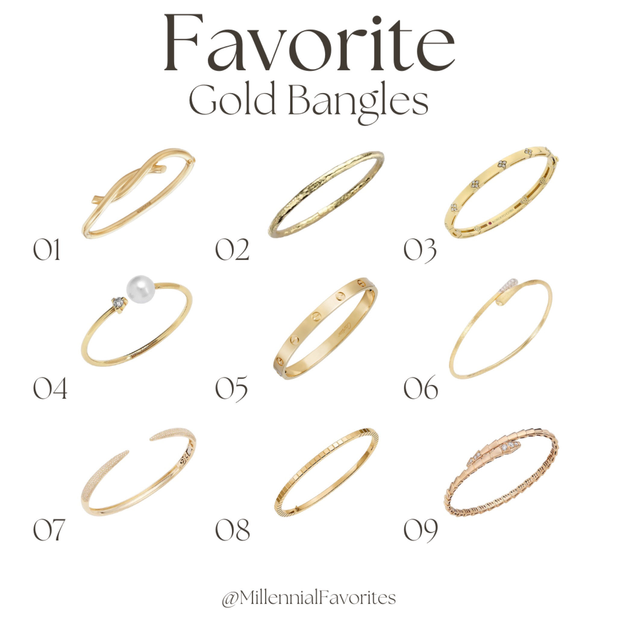 These are a fe w of my favorite gold bangles!

#bracelet #goldbracelet #bangle #banglebracelet #goldbangle

#LTKstyletip #LTKGiftGuide #LTKsalealert