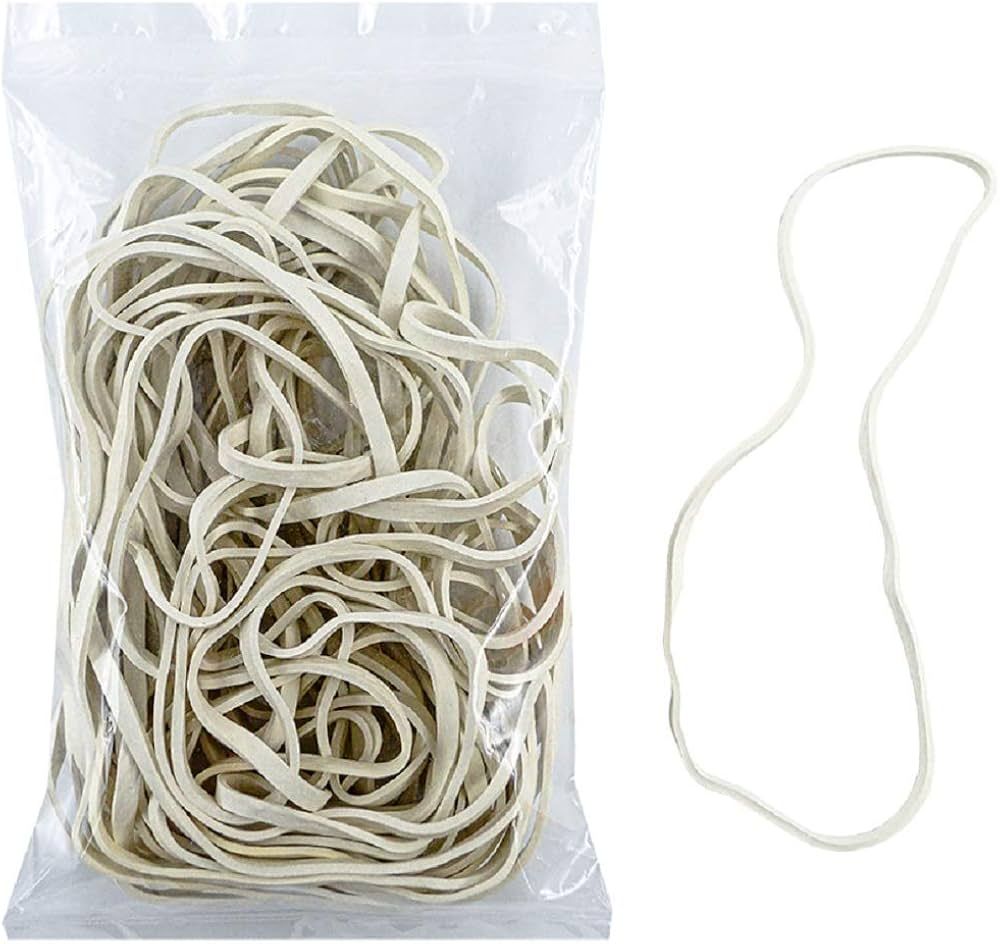 Extra Large 8 Inch Big Postal Rubber Band - White Color Heavy Duty Elastic Biodegradable Natural ... | Amazon (US)