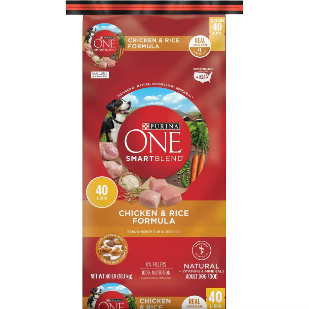 Purina ONE SmartBlend Chicken & Rice Formula Adult Dry Dog Food | Target