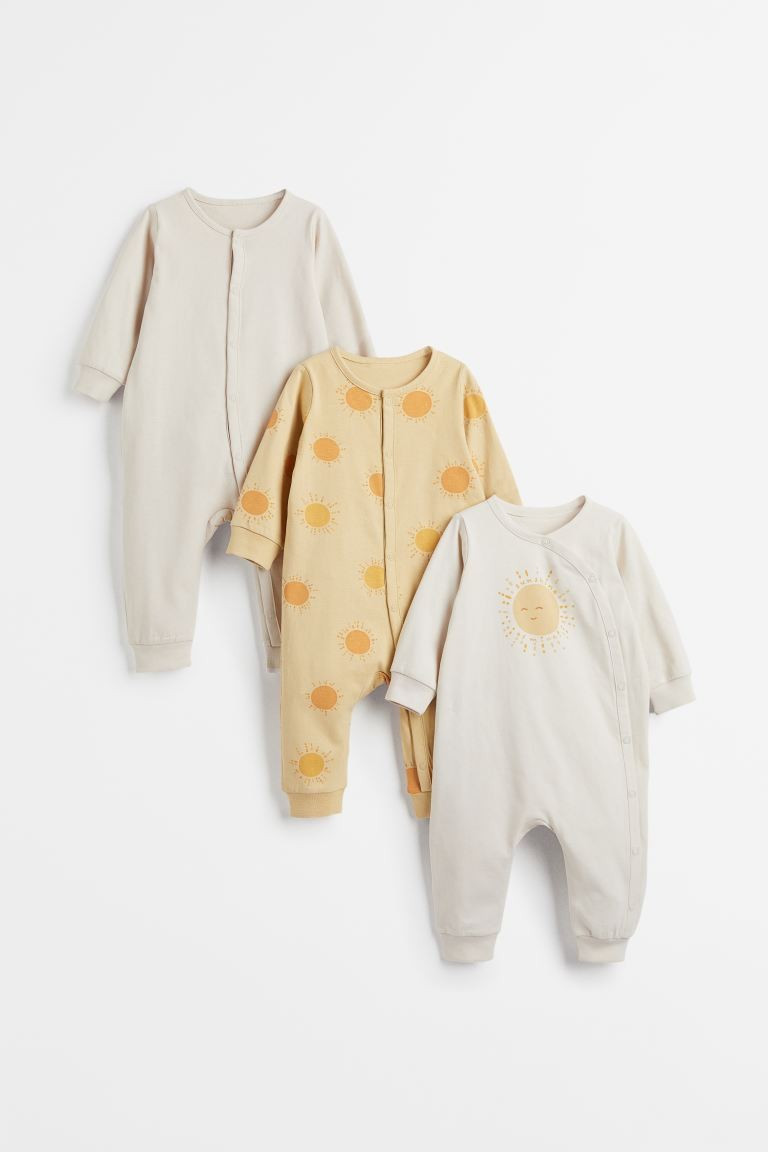 3-pack Cotton Pajamas | H&M (US + CA)