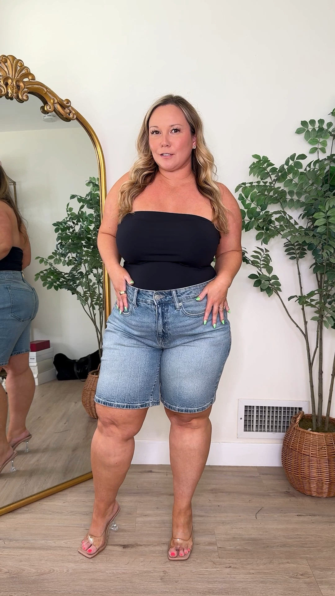 Jorts are a huge trend and this pair is so good! I truly thought I’d never find a pair I’d like! These are a must! Super comfy! 
Size 10/00 in the shorts 
Tube top size XL 

Spring style, spring trends, resort wear, date night outfit, petite style, midsize fashion, spring outfit, jeans, denim, shorts, spring trends 


#LTKSeasonal #LTKPetite #LTKMidsize