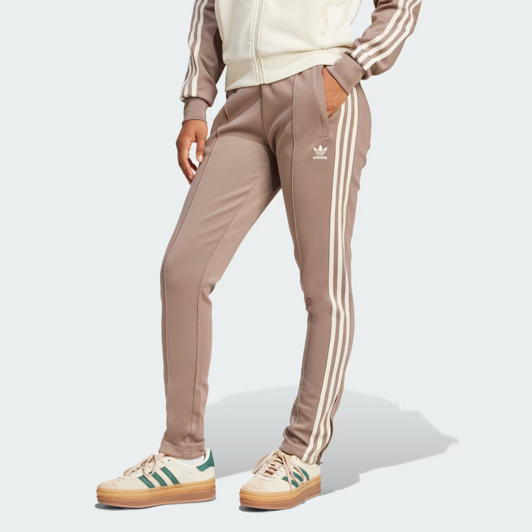adidas Adicolor SST Track Pants Trace Brown M Womens | adidas (US)