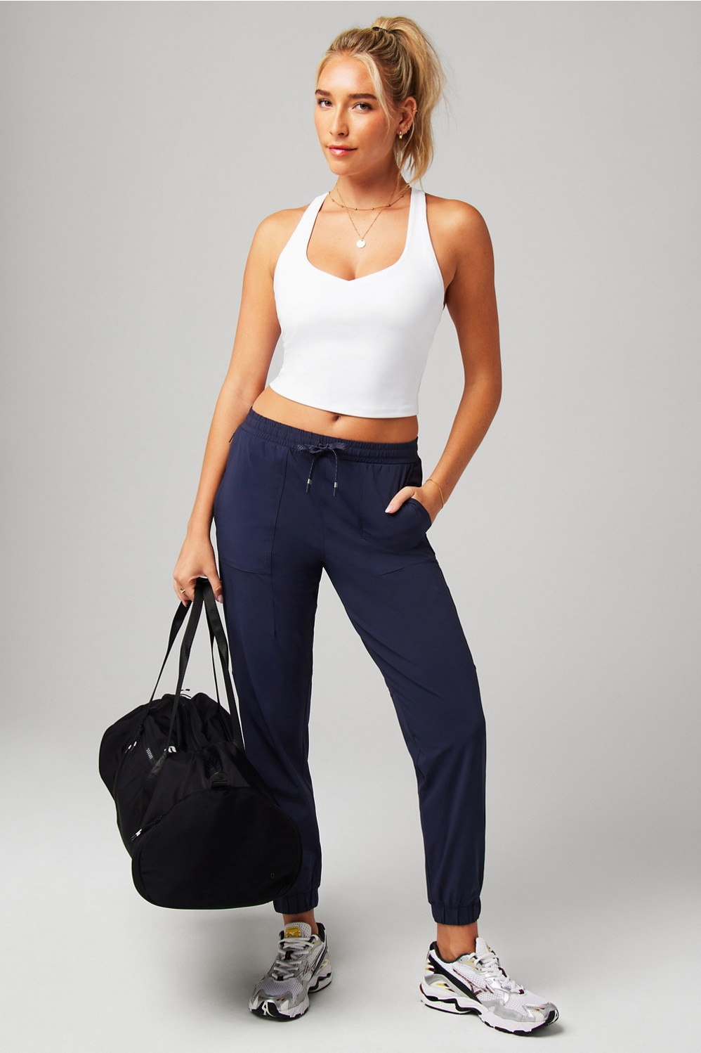 Anywhere Cropped Built-In Bra Tank | Fabletics