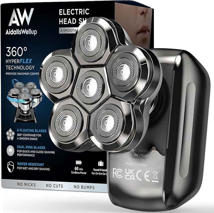Electric Head Shaver for Bald Men: Waterproof Cordless Electric Razor for Bald Head & Hair Shavin... | Amazon (US)